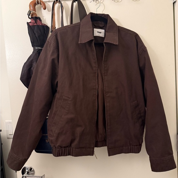 Aritzia TNA Brown Bomber Jacket - Picture 4 of 9